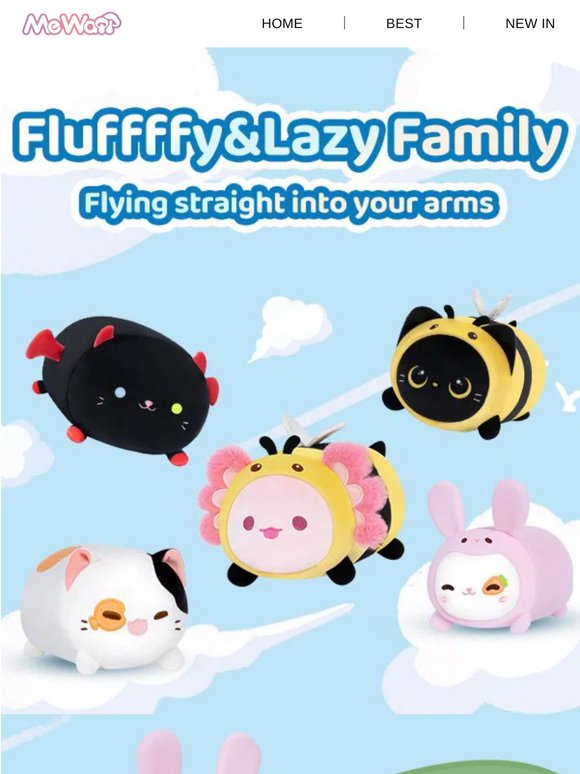 20%off for Today's Plush: Fluffffy Series