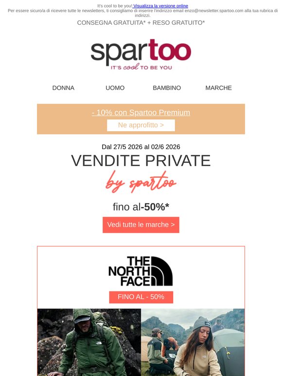 ✨Cambia il tuo look! Fino al -50% su The North Face, Jack & Jones con spedizione gratuita