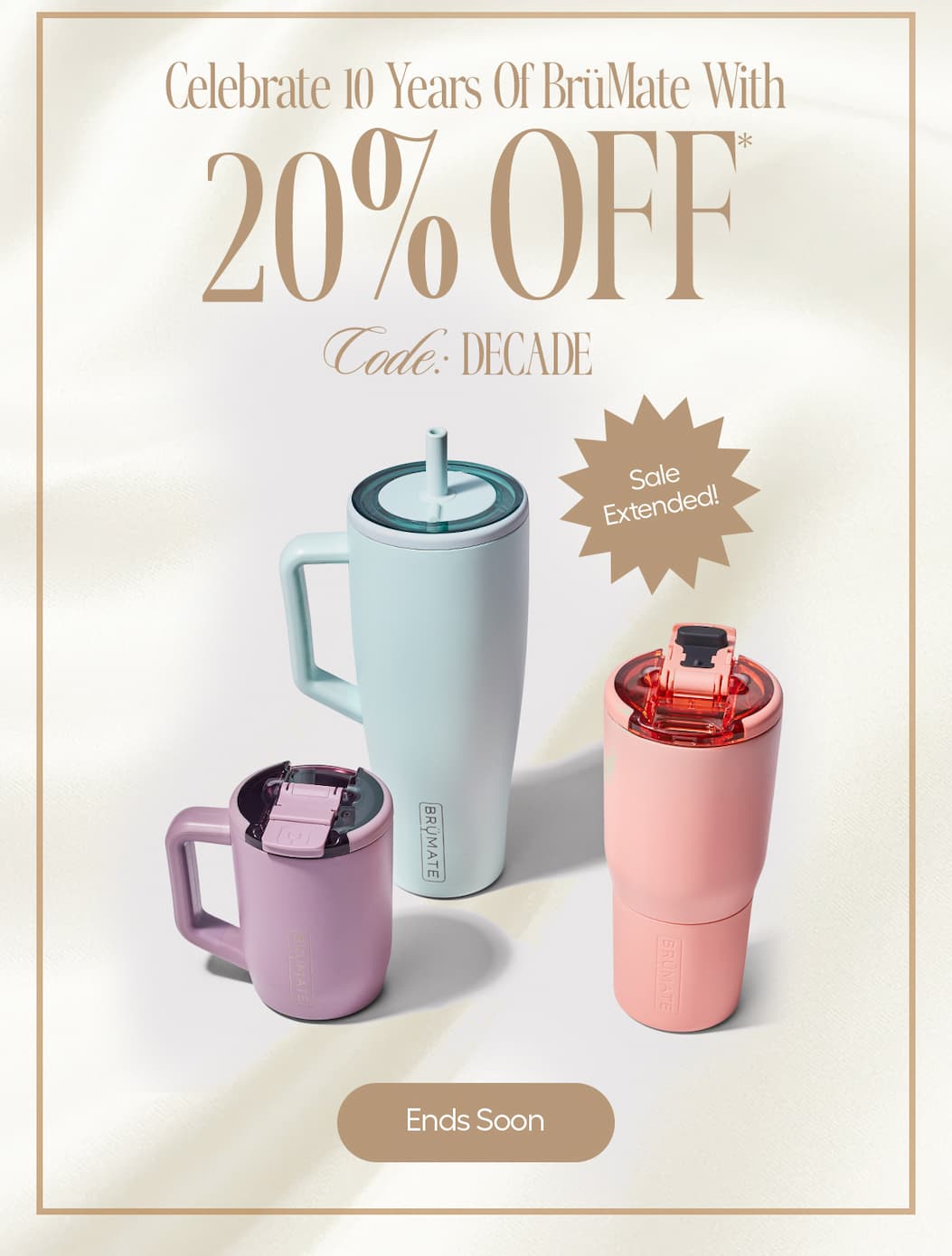 ENDS SOON! Anniversary Sale - Shop 20% off with Code DECADE