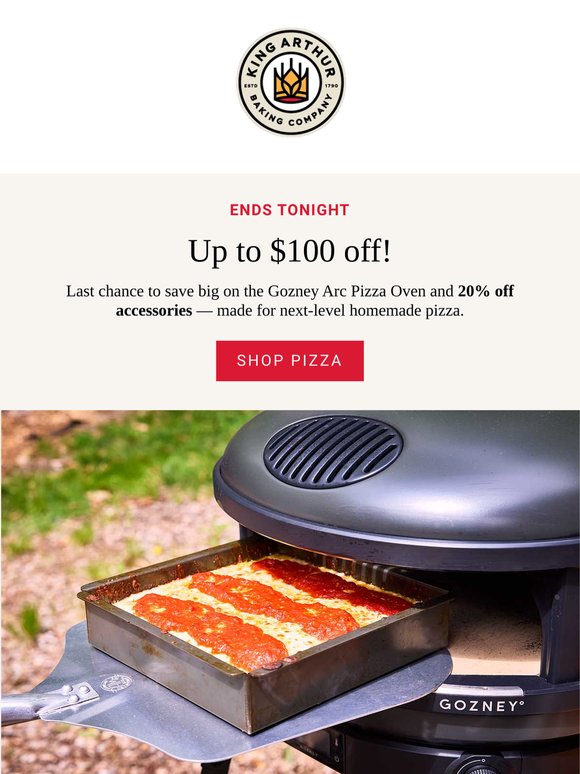 Final Hours! $100 off the Gozney Arc Pizza Oven!