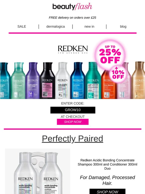 🖤 Extra 10% Off Your REDKEN Order Today!
