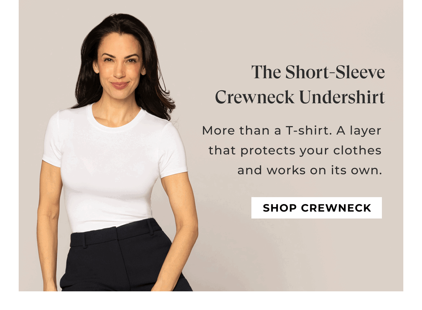  The Short-Sleeve Crewneck Undershirt