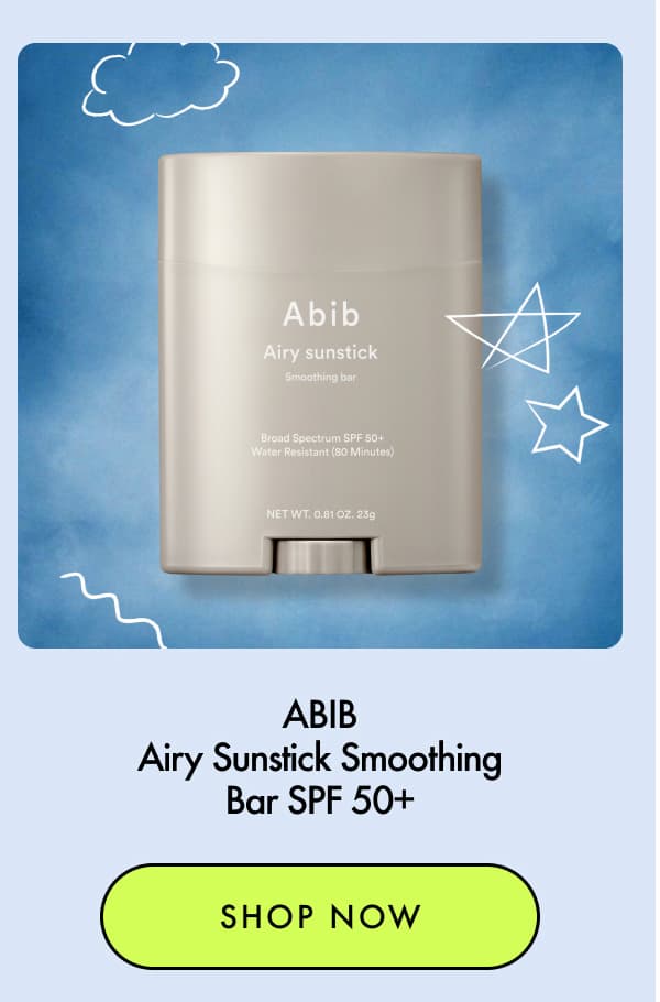 abib airy sunstick smoothing bar 