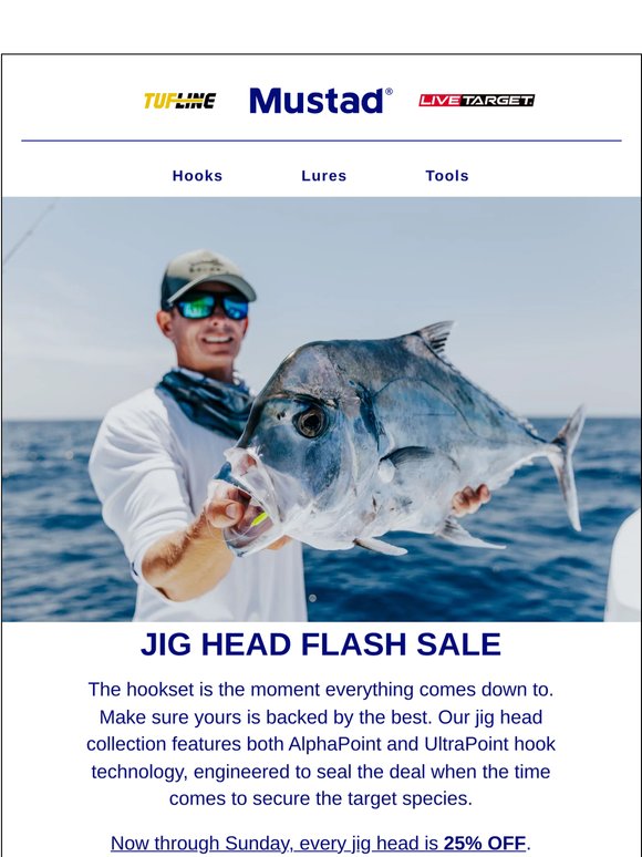 May Closeout Sale: 25% OFF All Jig Heads + Fresh Clearance Drops
