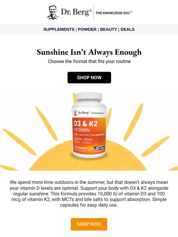 ☀️ Summer Sun Isn’t Always Enough