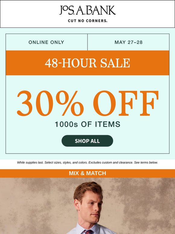 🚨 30% off 1000s of items—48-Hour Sale 🚨