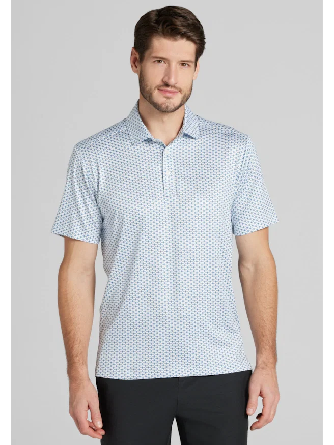 Traveler® Collection Tailored Fit Medallion Performance Polo