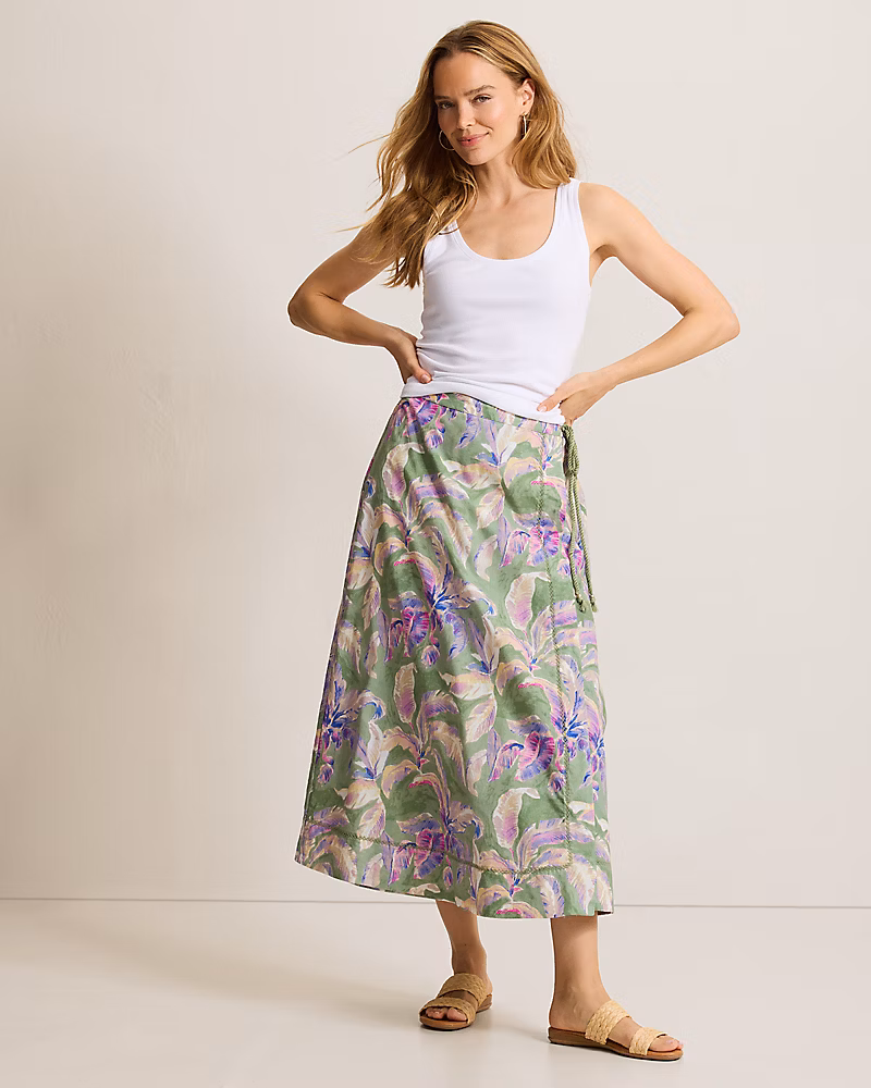 Image of Norte Bloom Maxi Wrap Skirt