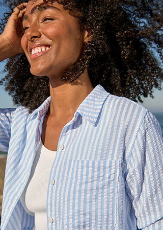 Seacoast Seersucker Big Shirt