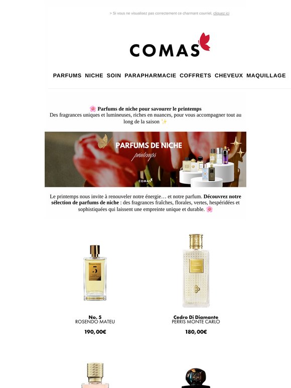 ✨ Parfums de niche pour accueillir le printemps