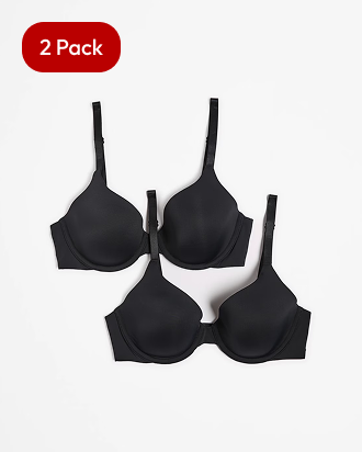 2 pack perfect underwire t-shirt bra
