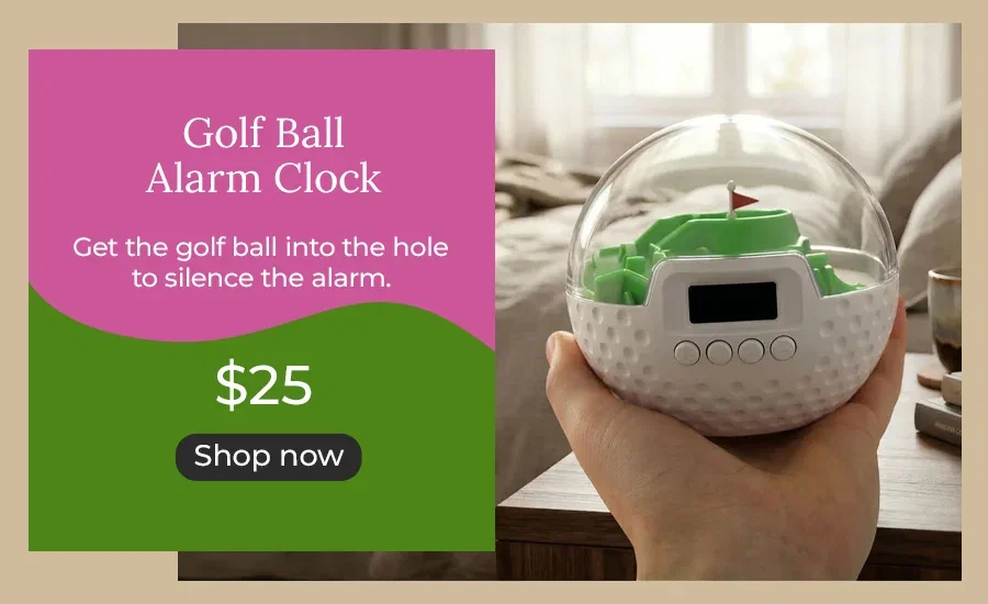 Golf Ball Alarm Clock