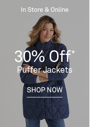 30% Off Puffer Jackets