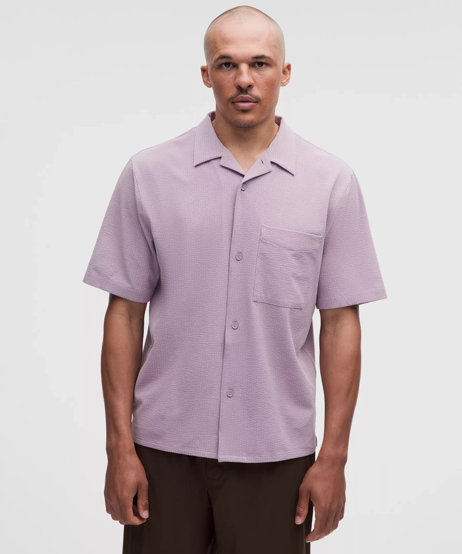 Airing Easy Camp-Collar Shirt *Textured