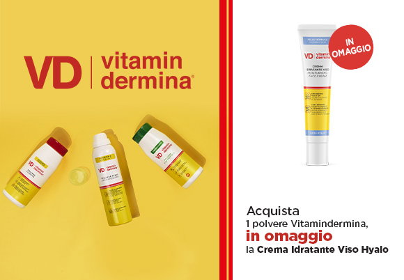 Vitamindermina - Acquista un prodotto della selezione e ricevi in omaggio la crema idratante Hyalo
