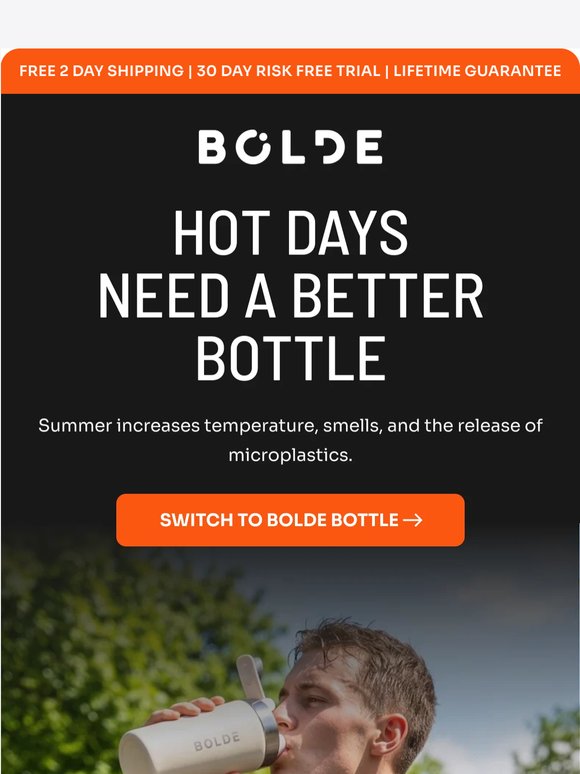 Heat makes plastic bottles worse
