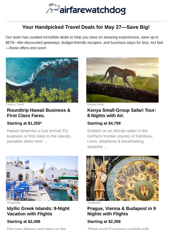 20 Vacation Deals Worth a Look This Week