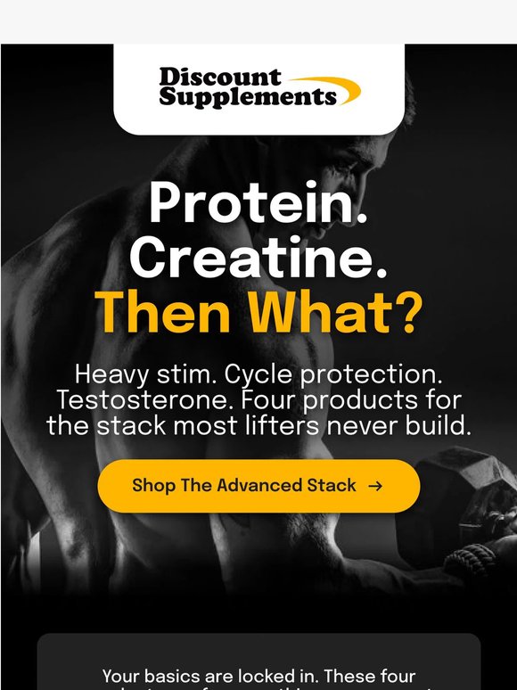 4 supplements only serious lifters take 💪
