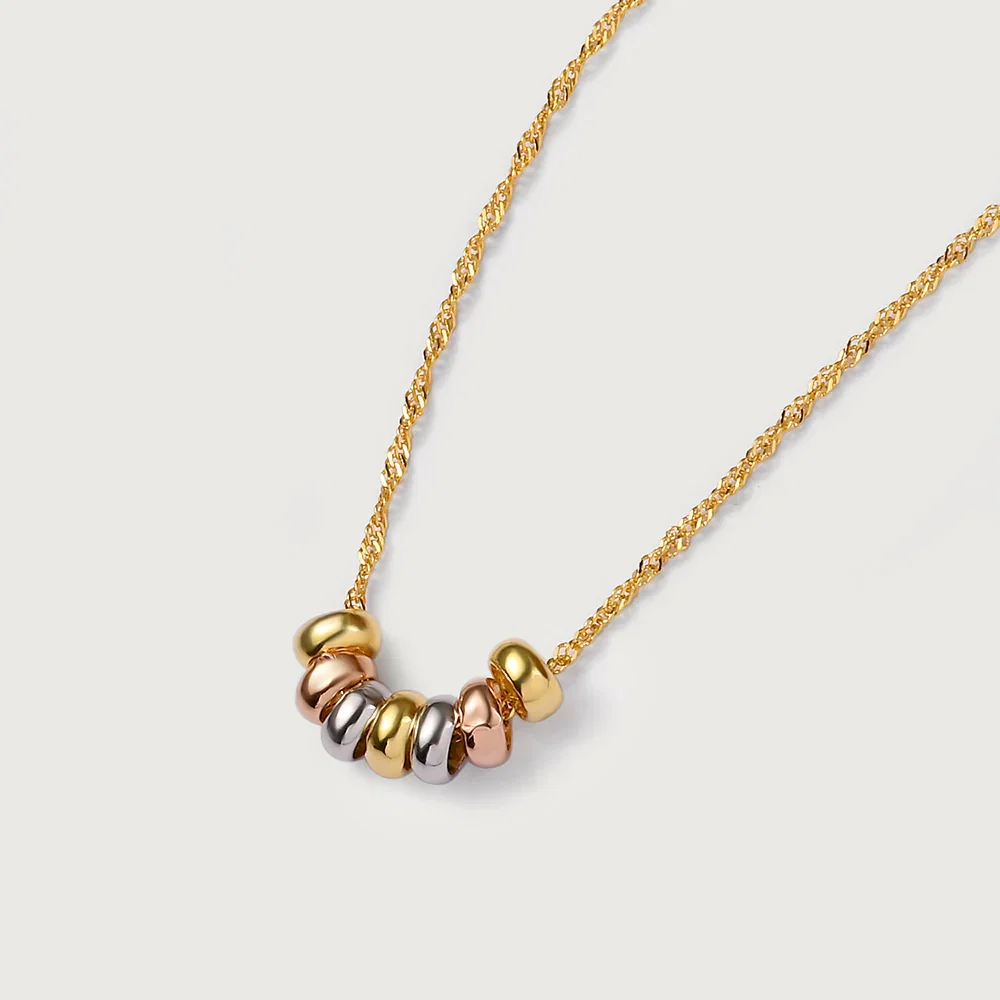 Image of Gold Essential Triple 9K Gold Chain Necklace