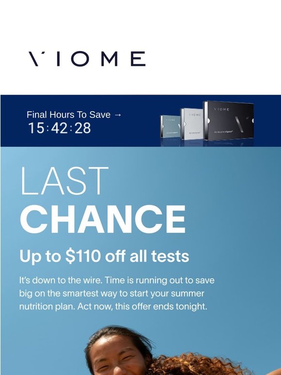 🚨 LAST CHANCE: Up to $110 off all tests
