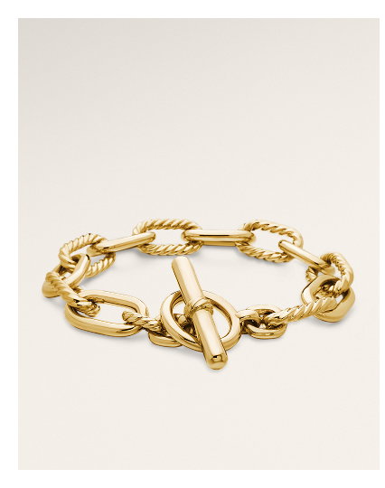 DY Madison® Toggle Chain Bracelet 18K Yellow Gold, 11mm