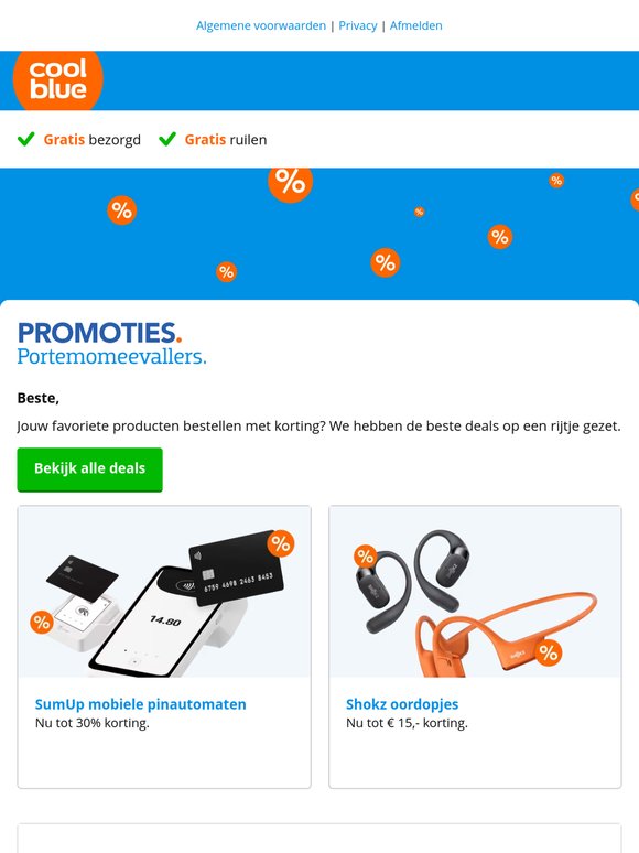 Bekijk de beste deals van dit moment