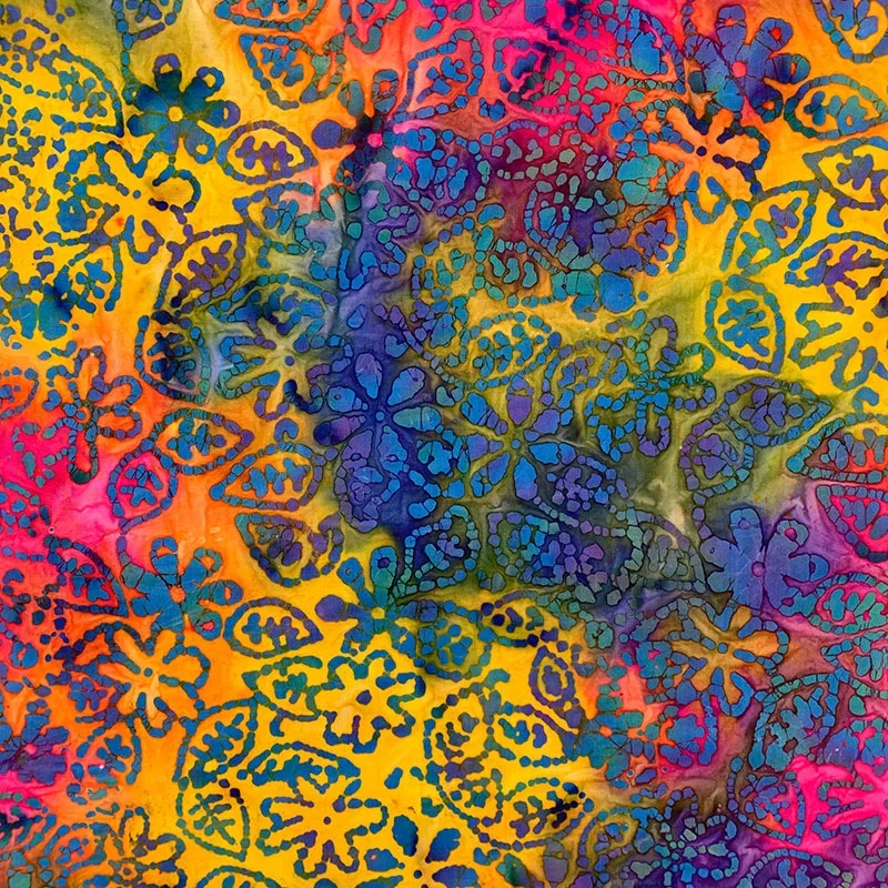 Image of Rose and Hubble Batik 100% Cotton Fabric Hot Pink 110cm