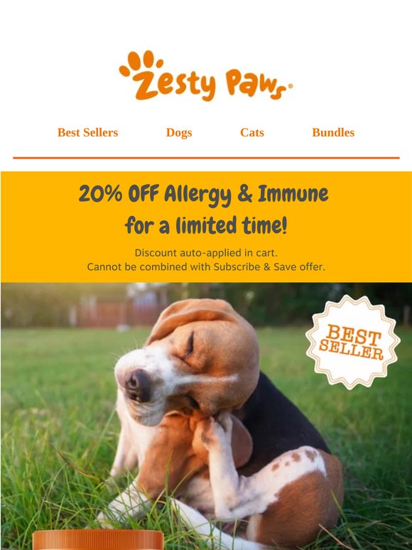 🌤️ Spring allergies? We've got your bestie covered 🐾