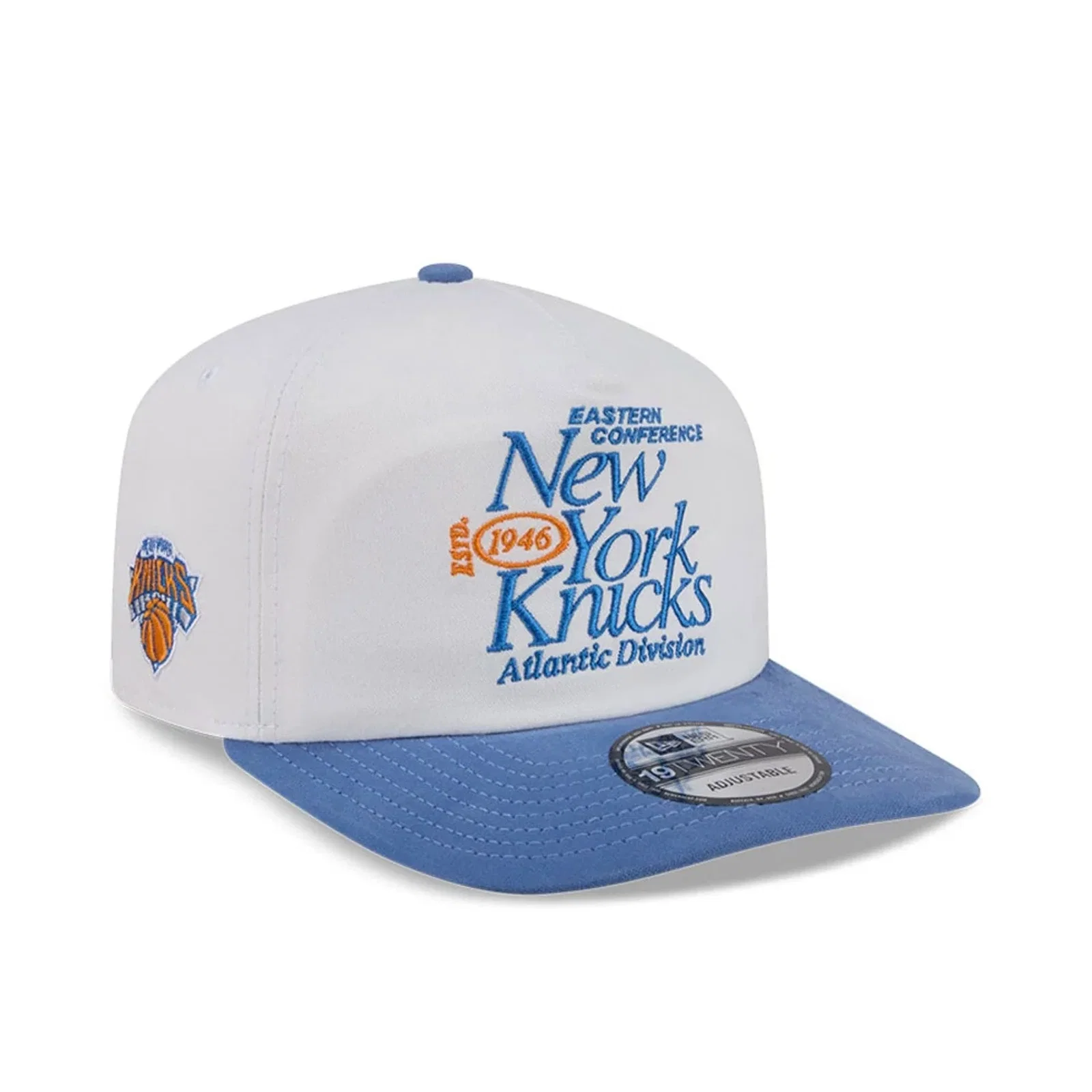 Image of New York Knicks NBA Conference White 19TWENTY Adjustable Cap