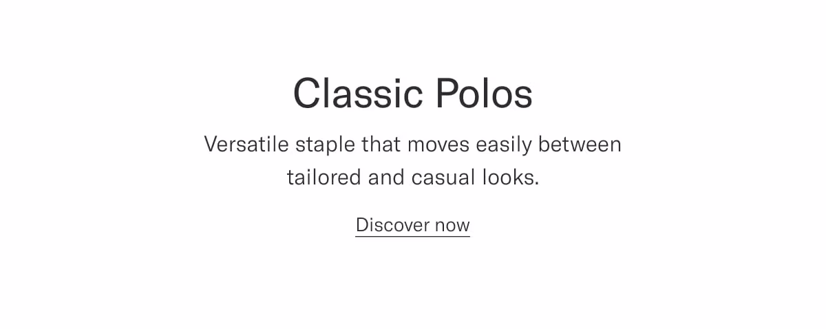 Classic polos