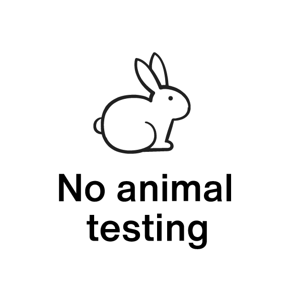 No animal testing