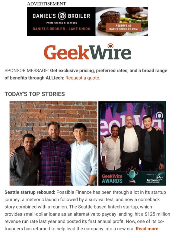 A Seattle startup survival story: Possible Finance rebounds and rebuilds