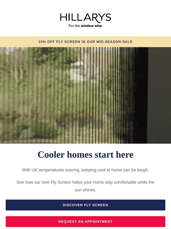 Make summer a breeze with Fly Screen