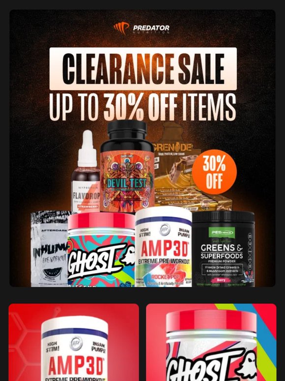 Up to 30% Off Clearance