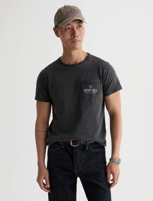 Nick Pocket Tee in Stony Hill Heritage Black