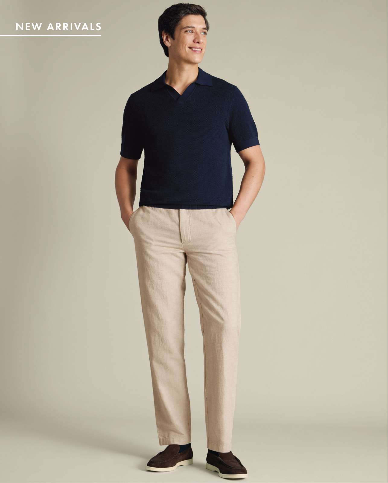 Linen Cotton Chinos – Stone