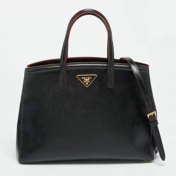 Parabole Black Saffiano Vernic
