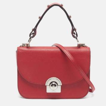 Arcade Red Leather Crossbody B