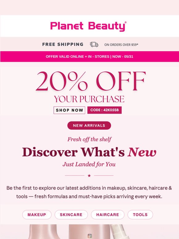 20% Off for the Ultimate Beauty Picks!
