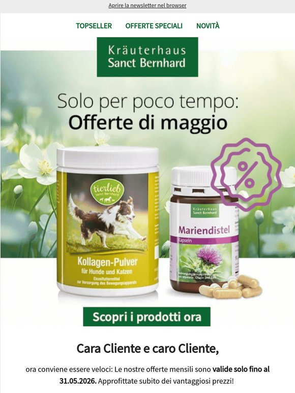 Non perdete l'occasione: Offerte di maggio ⏳
