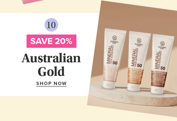 Save 20% on Australian Gold