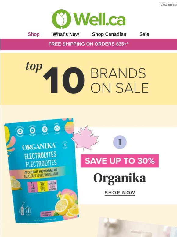 Save on 10 Top Brands This Week 👀