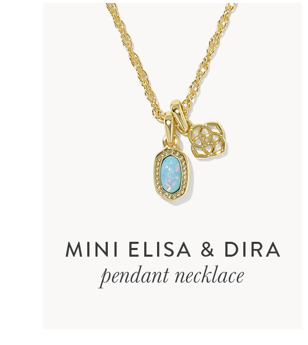 Mini Elisa & Dira pendant necklace