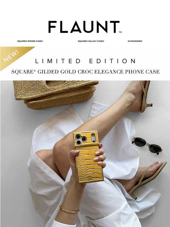 new new new gold croc case just dropped