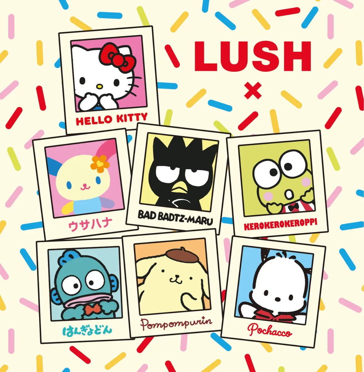 Image: Lush × Hello Kitty And Friends © 2026 SANRIO CO., LTD.