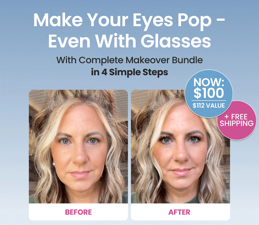  Make your eyes pop, even with glasses.