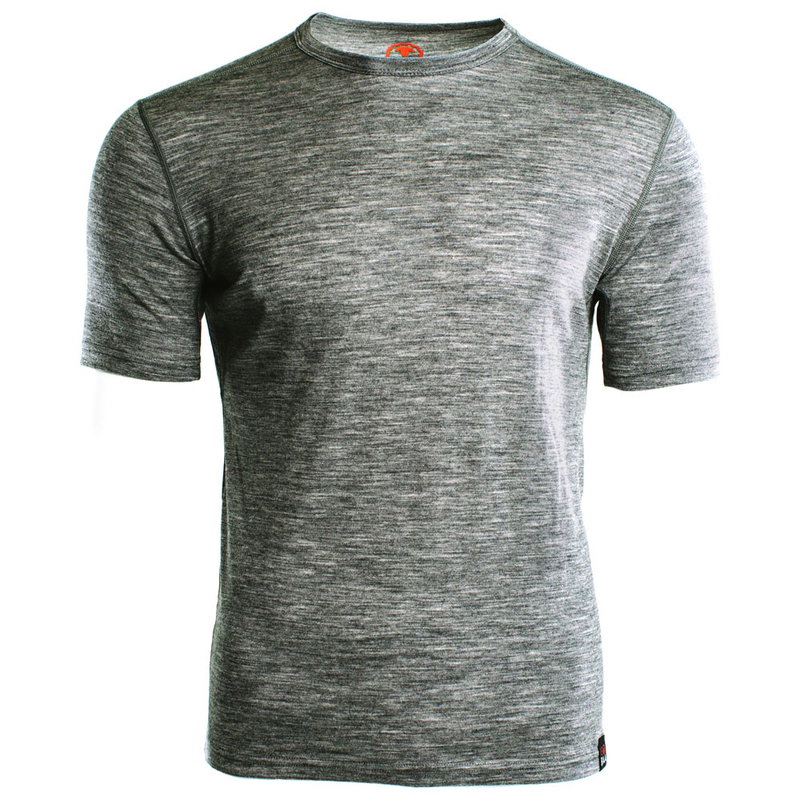 Mens Merino 150 Short Sleeve Crew  (Charcoal)