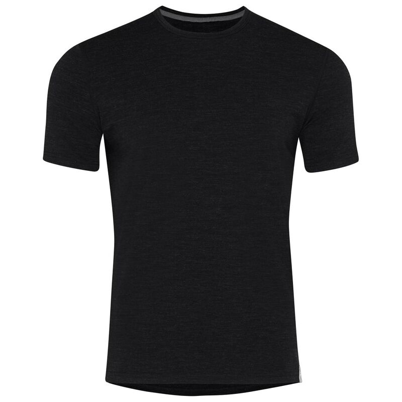 Mens Merino Blend 160 T-Shirt (Black Melange)