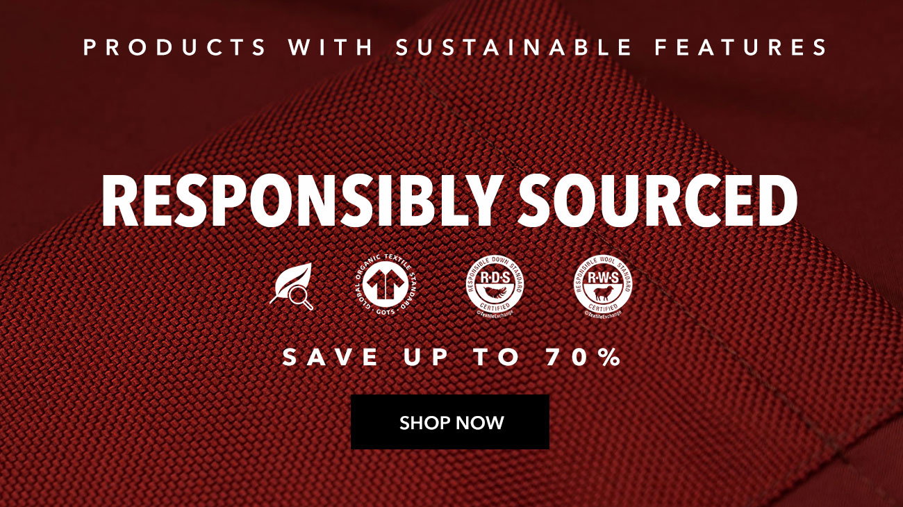 sustainable products - responsibly sourced