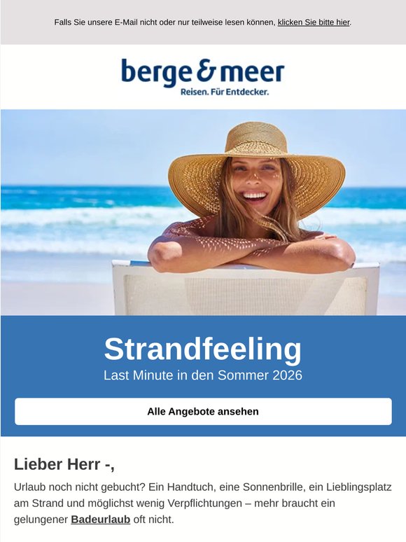 Europas Strände rufen leise „Urlaub“